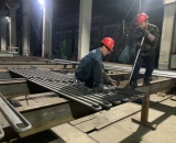 垂直水冷壁管片（8m）|φ32×8mm，截距62.5mm，5連根，總長8m|15CrMoG